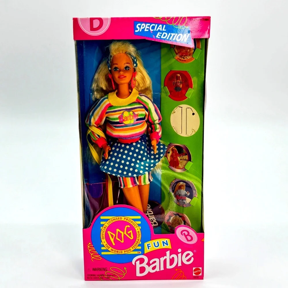 Vintage 1994 POG Fun Barbie Special Edition Doll Mattel 13239 Rainbow Outfit NEW